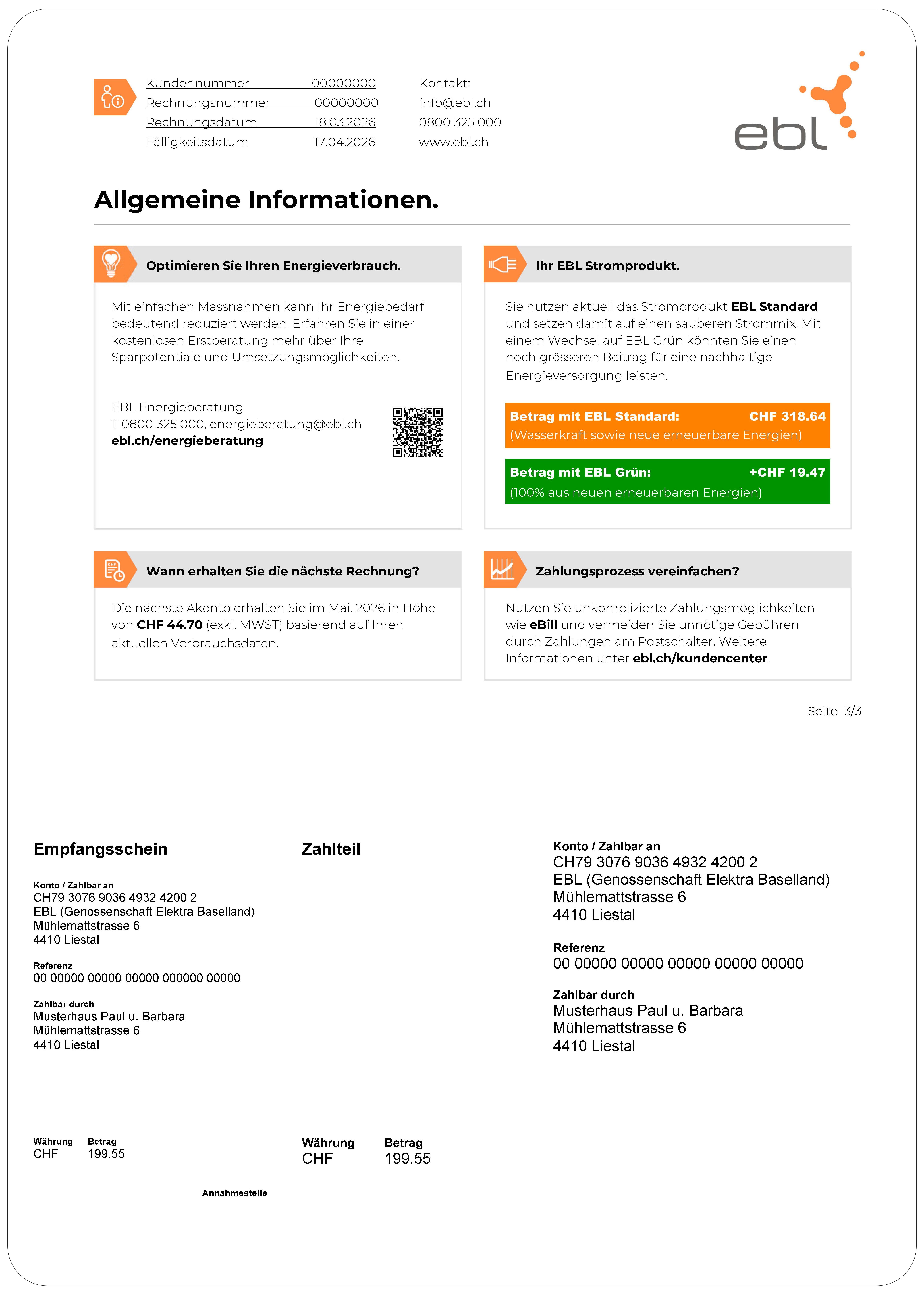 Musterrechnung Infoseite mit Kontur